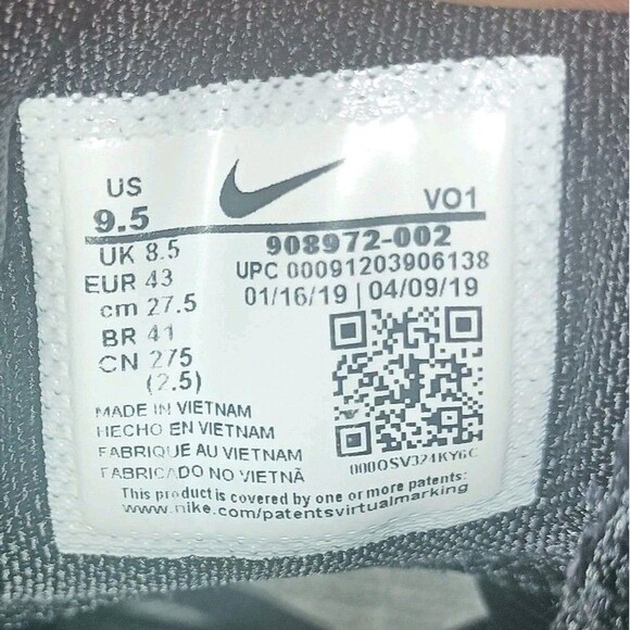 Nike Kobe Bryant Mamba Rage Men\'s Athletic Shoes Sneakers size 9.5 No Insoles main image 16